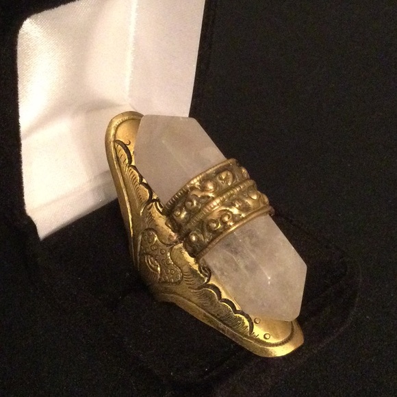 Atlanta Gem & Mineral Show Jewelry - Large Himalayan Crystal Point Ring